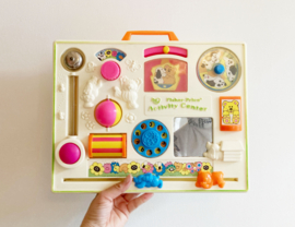 Vintage Activity Center van Fisher Price. Retro baby speelgoed