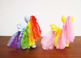 Set grote My Little Pony's. G 4 -  Fluttershy en Rainbow Dash.