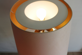 Gouden vintage vloerlamp. Messing schemerlamp, Dijkstra.