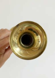 Vintage messing kandelaar G.V Harnisch - Kopenhagen. Deense kaarsenhouder