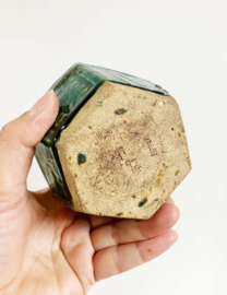 Groen vintage gemberpotje. Originele Oosterse pot / vaasje