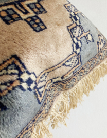 Origineel handgeknoopt Perzisch/Boho kussen. Vintage Oosters kussentje
