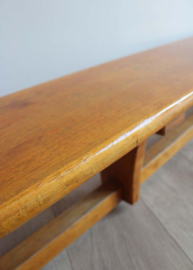 Te gekke vintage gymbank. Houten retro turn bank