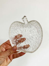 Set van 6 glazen vintage appel schaaltjes. Retro kommetjes