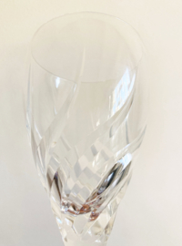 Set kristallen vintage wijnglazen. 4 prachtige glazen met swirl.