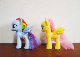Set grote My Little Pony's. G 4 -  Fluttershy en Rainbow Dash.