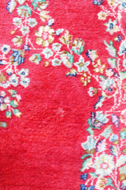 Groot handgeknoopt Oosters tapijt met bloemen. XXL Vintage Perzisch kleed, Kirman/Kerman