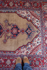 Authentiek Oosters vintage tapijt. Handgeknoopt Perzisch kleed.