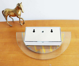 Goud kleurige messing wandlamp, Kappa - Dijkstra? Vintage Hollywood Regency lampje