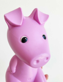 Roze vintage Piggy bank - Design Monica Mulder voor Ikea. Retro spaarpot/spaarvarken