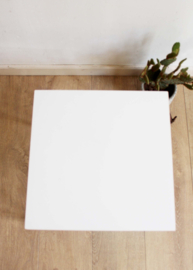 Vitage bijzettafel met wit blad, Stiemsma? Retro design tafeltje