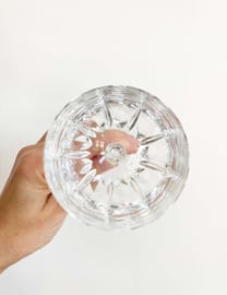 Set van 4 kristallen vintage wijnglazen.