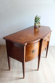 Prachtig antiek houten side board - George III. Vintage dressoir kast met inlegwerk