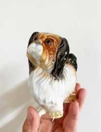 Vintage beeldje - Pekinees - Cama Valencia. Keramieken retro honden beeld