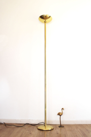 Goudkleurige Hollywood Regency stijl vloerlamp - Metalarte. Vintage design lamp.