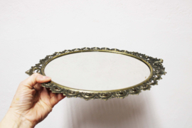 Vintage spiegel in barok lijst. Hollywood Regency wandspiegeltje