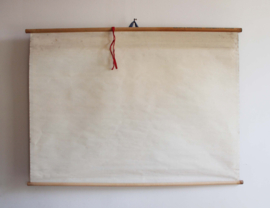 Vintage schoolplaat - Bedwongen waterland. Retro landkaart Nederland, o.a. waterschap