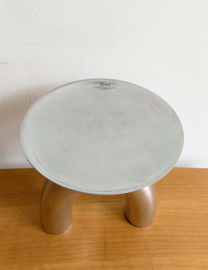 Zilverkleurige design kandelaar - Bob
