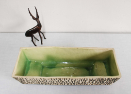 Vintage cactusbak - Adli Reuver. Aardewerk retro plantenbak - XXL