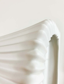 Keramieken vintage plissé lamp - Bista - IKEA. Witte retro design wandlamp