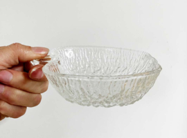 Set van 6 glazen vintage appel schaaltjes. Retro kommetjes