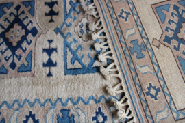 Handgeknoopt Oosterse vintage kleed. Lang Perzisch tapijt/loper - Kazak?