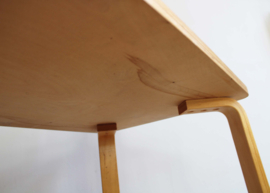 Houten vintage salontafel. Mid Century retro design tafel - Plywood.