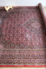 XXL Handgemaakt Oosters tapijt. Handgeknoopt vintage Herati kleed
