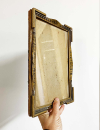 Houten vintage fotolijst in Art Deco stijl. Klassieke lijst