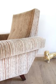 Heerlijke vintage Mid Century fauteuil.  Retro design lounge stoel