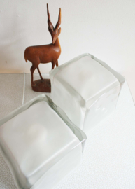 Set retro design lampen, Iviken - IKEA. Glazen vintage lampen ijsblokje / Ice Cubes