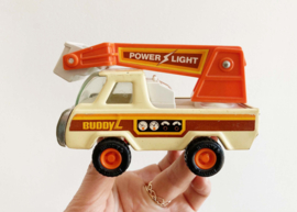Vintage speelgoed auto - Buddy L Power Light Bucket Truck. Retro kraanwagen