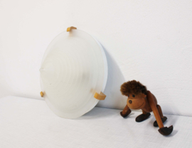 Vintage plafondlamp- Piramide Teepee 9317  Ikea. Witte retro  Memphis stijl lamp in