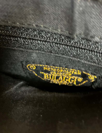 Zwarte Bulaggi Milano schoudertas, goudkleurige details. Handtas / crossbody