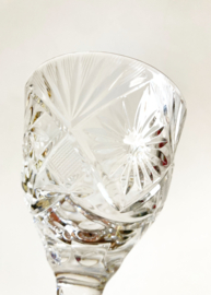 Set van 4 kristallen wijnglazen. Prachtige vintage glazen