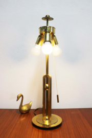 Hollywood Regency messing tafellamp. Vintage lamp, Peill en Putzler?