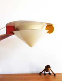 Vintage Ikea plafondlamp - serie Stoja. Retro design lamp, Memphis stijl