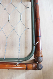 Rotan vintage bed uit de '70.  Retro daybed van bamboe.