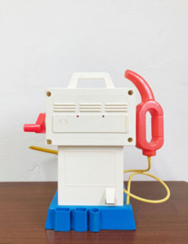 Vintage Fisher-Price tankstation / benzinepomp. Retro speelgoed / Gas & Go Service Center