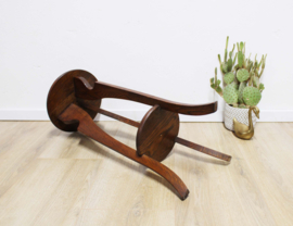 Art Deco plantentafel - eiken? Houten vintage tafeltje - Amsterdamse school stijl