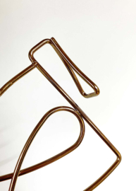 Goudkleurige boekensteun - Ikea Spajl. Retro bookend - goud