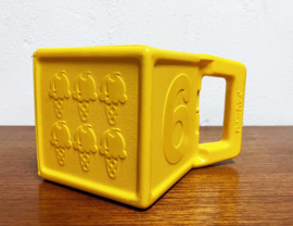 Vintage Fisher-Price stapelblokken. Retro speelgoed met cijfers en plaatjes - 2322 - compleet