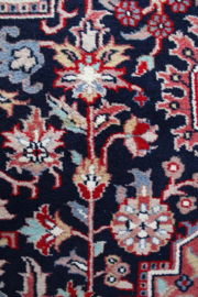 Handgeknoopt Oosters kleed met bloemen. Boho vintage tapijt - Heriz?
