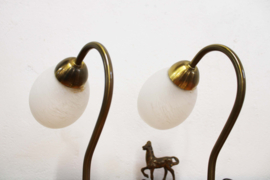 Set goud / witte nachtlampjes - Trio Leuchten. Twee klassieke lampjes
