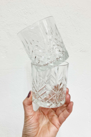 Set van 2 whiskey glazen.  Chique limonade / water glazen.
