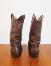Leren vintage  Cowboy Boots - Bill Montana.  Lederen Western laarzen 44