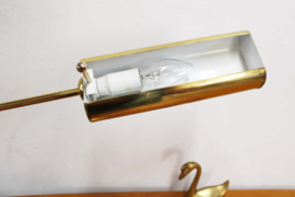 Goudkleurige vintage tafellamp - Sölken Leuchten. Retro design lamp