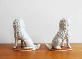 Set vintage 'hoerenhondjes' . Kitscherige honden beeldjes
