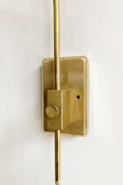 Goudkleurige vintage booglamp . Retro design halogeen lamp - Steinhauer