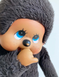 Grote vintage Monchhichi aap.  Originele retro XXL Monchichi knuffel, 45 cm.